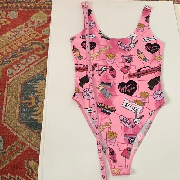 Pink One Piece Swimsuit - Picture 5 of 9